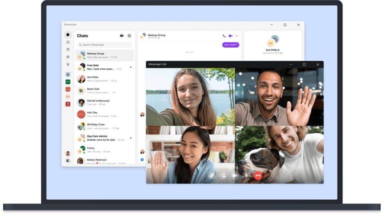 Messenger interface.